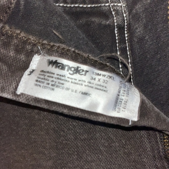 Wrangler dark brown  jeans 13mwzkl size 34x32 - Picture 4 of 6